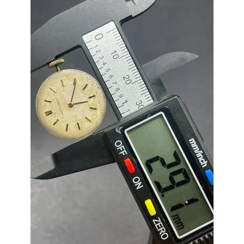 Girard Perregaux Vintage Watch Movement Dial Loose Crystal Stem Parts Repair